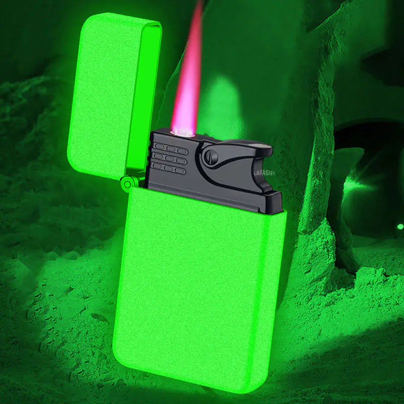 Personalized Metal Direct Red Flame Inflatable Lighter