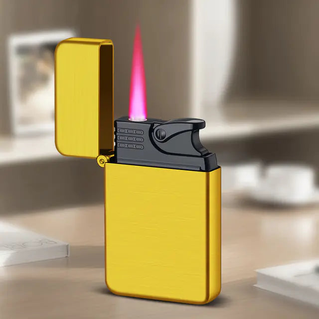 Personalized Metal Direct Red Flame Inflatable Lighter