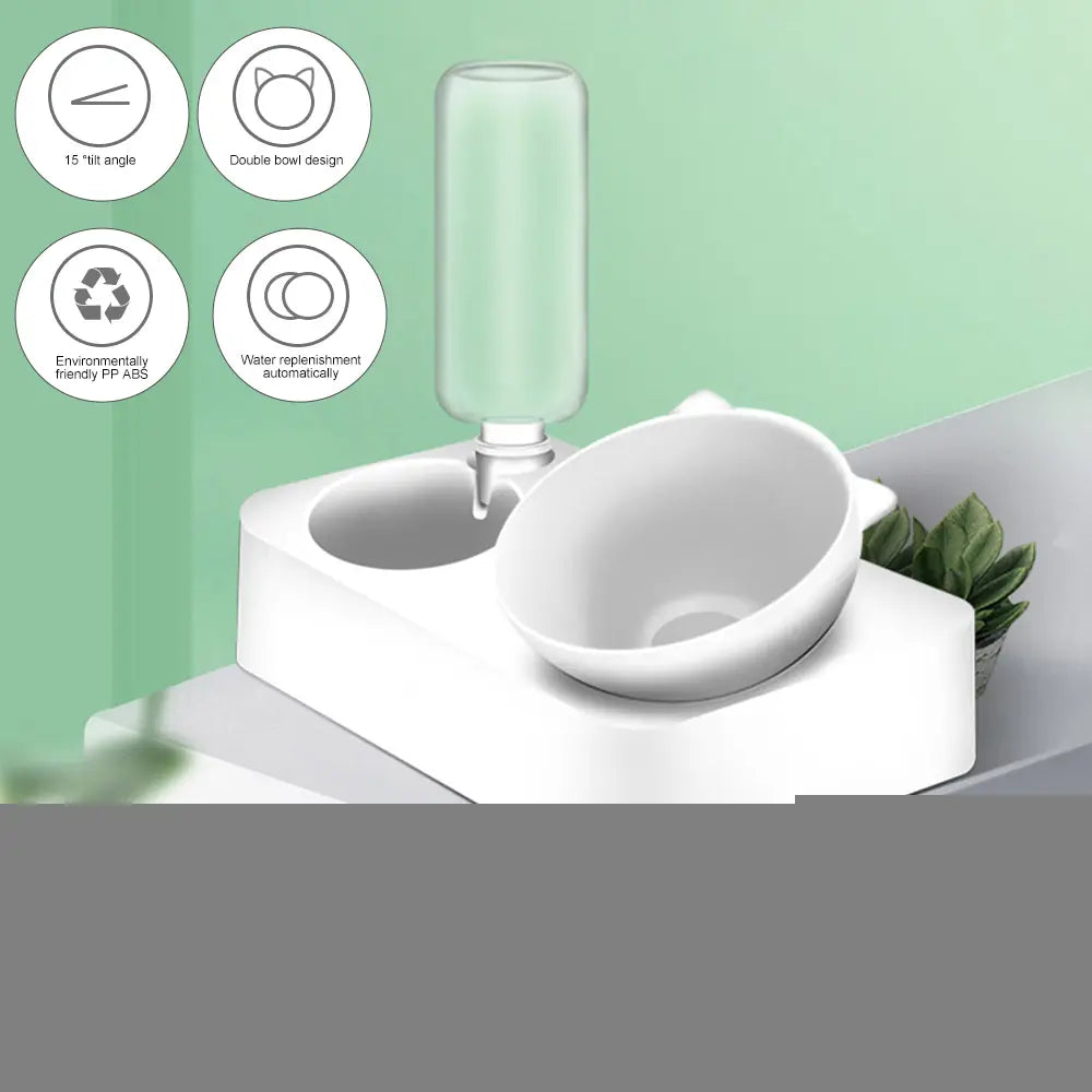 Automatic Pet Food and Water Bowl Set for Cats and Dogs