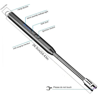 USB Rechargeable Flameless Arc Candle Lighter