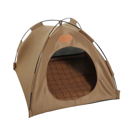 Indoor Cat Tent with Cushion for Cozy Camping Bed