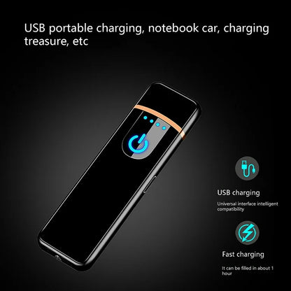 Touch Sensitive Mini USB Rechargeable Lighter Gift