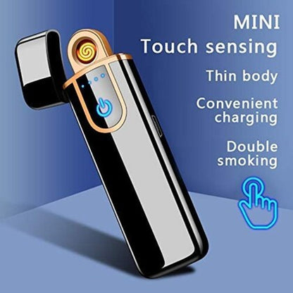 Touch Sensitive Mini USB Rechargeable Lighter Gift