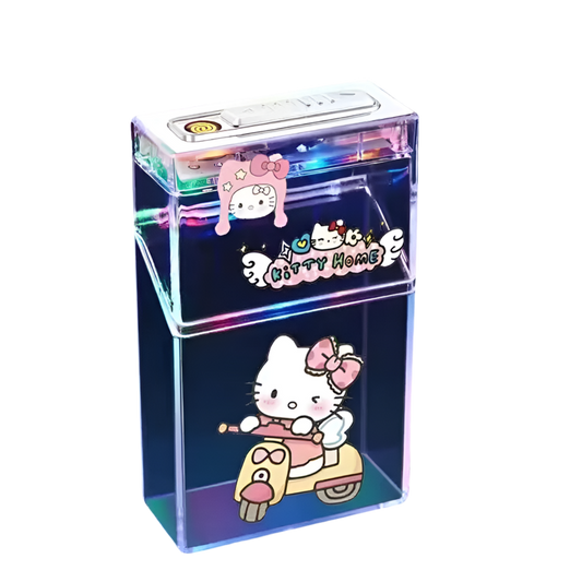 Cute Rechargeable Lighter with Transparent Case Gift