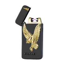 3D Relief USB Rechargeable Dual Arc Lighter