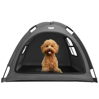 Cat Tent Outdoor House and Dog House Outdoor Cat and Dog Waterproof Tent House Outdoor Dog Bed Washable Indoor/Outdoor Cave Nest Bed Small Dog Tent for Cat Bunny (Gray Small)