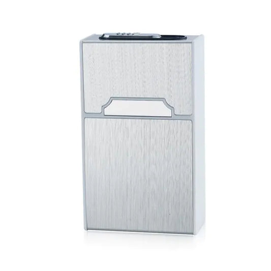 USB Rechargeable Metal Cigarette Case for 20 Cigarettes