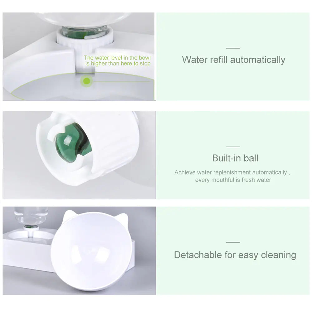 Automatic Pet Food and Water Bowl Set for Cats and Dogs