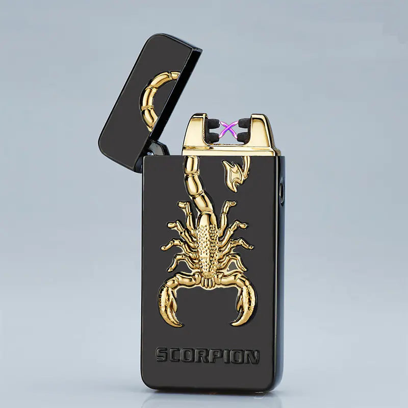 3D Relief USB Rechargeable Dual Arc Lighter