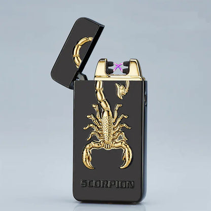 3D Relief USB Rechargeable Dual Arc Lighter