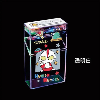 Cute Rechargeable Lighter with Transparent Case Gift
