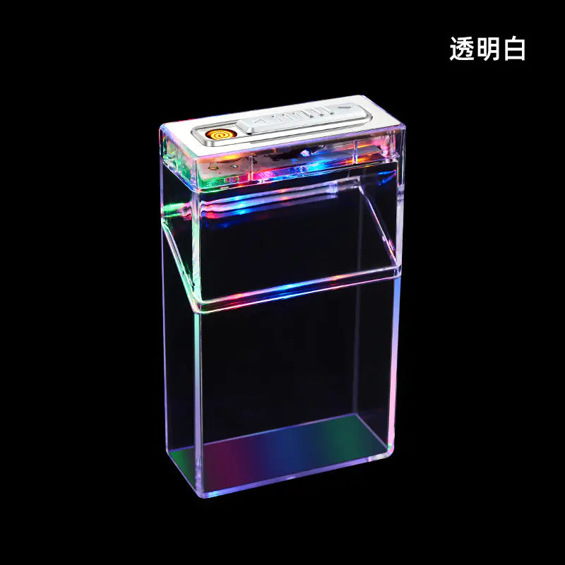 Cute Rechargeable Lighter with Transparent Case Gift