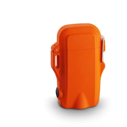 Outdoor Dual Arc Lighter with Flashlight and USB Charge