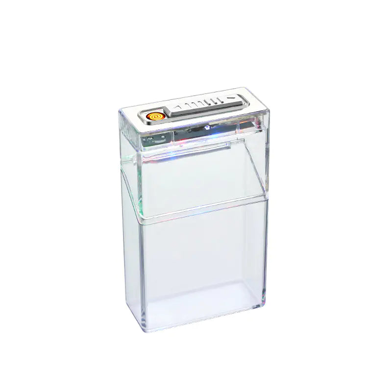 Cute Rechargeable Lighter with Transparent Case Gift