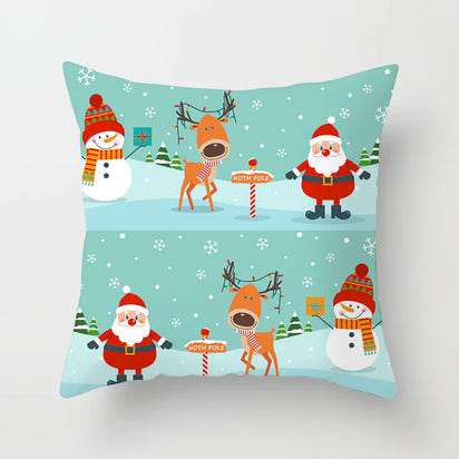 Christmas Cartoon Pillowcase
