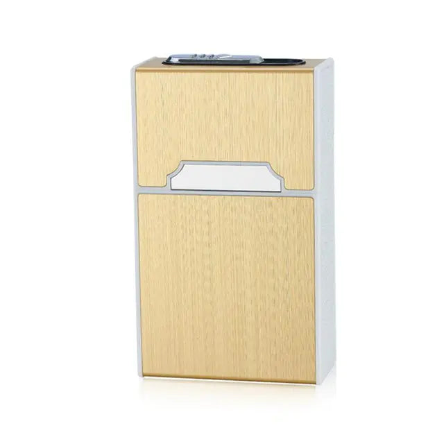 USB Rechargeable Metal Cigarette Case for 20 Cigarettes