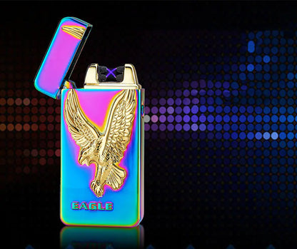3D Relief USB Rechargeable Dual Arc Lighter