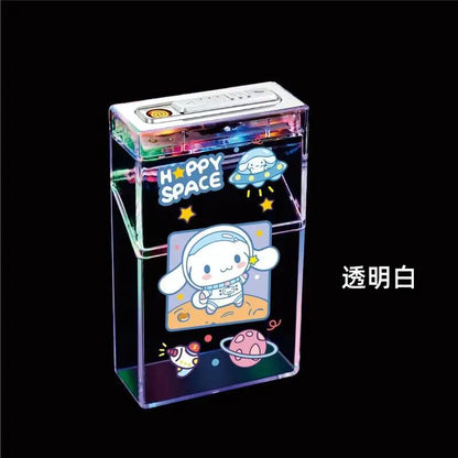 Cute Rechargeable Lighter with Transparent Case Gift