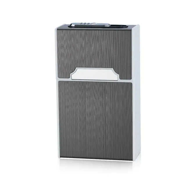 USB Rechargeable Metal Cigarette Case for 20 Cigarettes