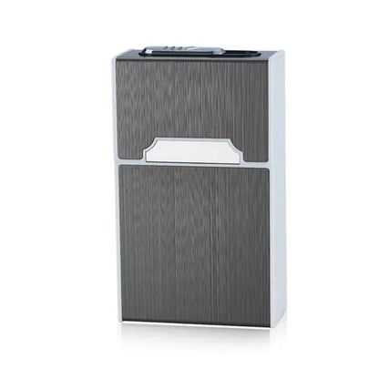 USB Rechargeable Metal Cigarette Case for 20 Cigarettes